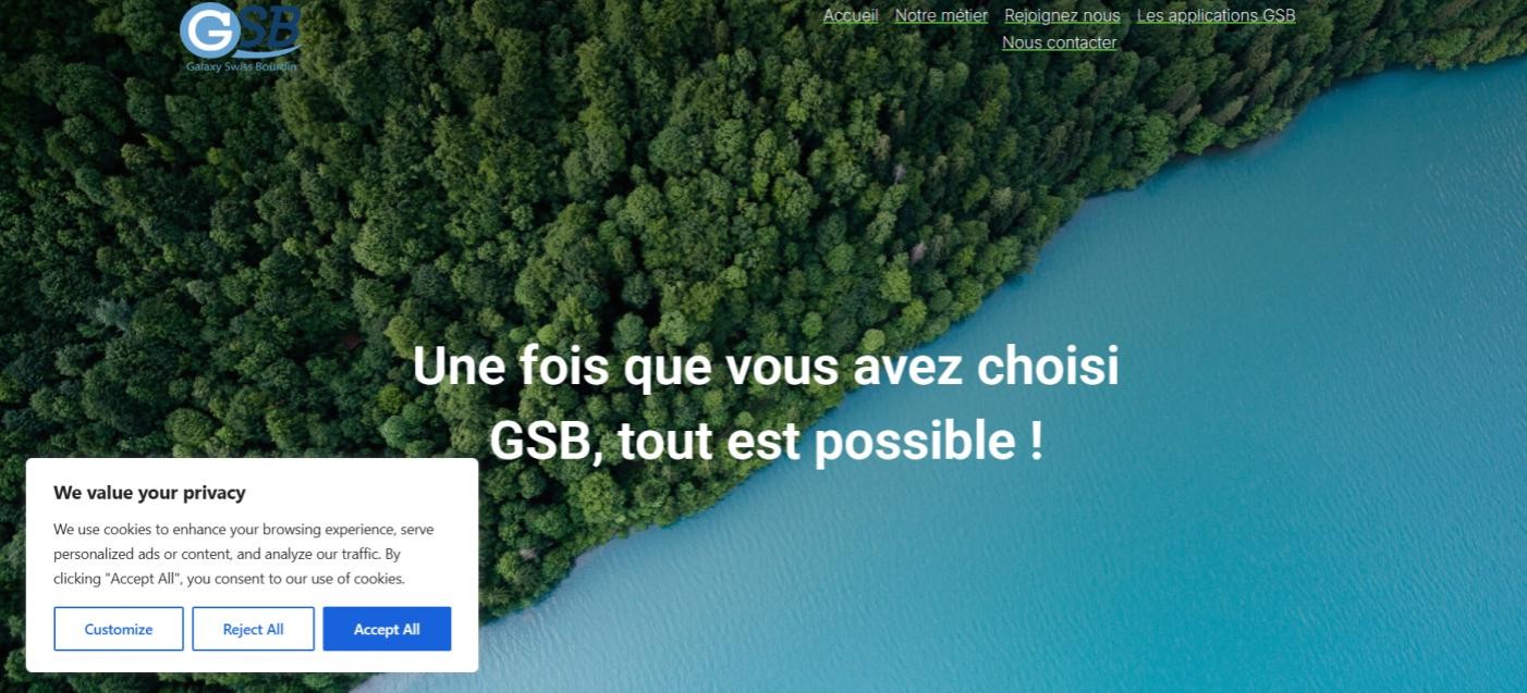 A screenshot of a website Description automatically generated